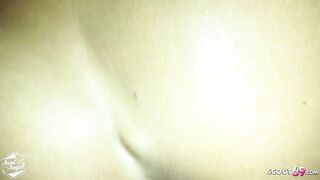 Real German Amateur Teen Couple Sex with Cum on her Feet