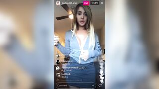 Instagram Live Nip Slip