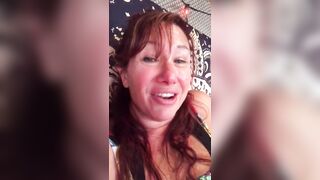 My cum is sticky! See me eat my own cum after I play with it!