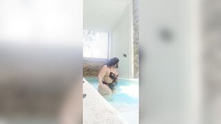 I really enjoy my brother-in-law's pool since he spies on me all the time and I really enjoy it because I already caught