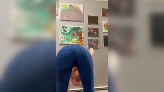 Peeing Upside Down with Gushing on Face