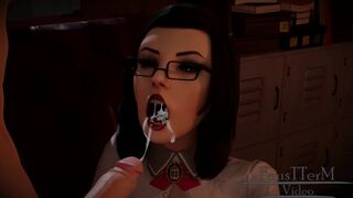 A mysterious stranger convinced Elizabeth to suck his cock during a very important call!!