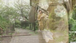 Japanese kimono clad wife offers private flower arrangement classes held in classy hotel rooms that lead to sex