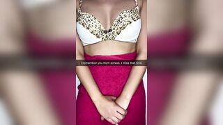 Calm down love, don't be scared!!! My dick isn't that big. Snapchat Porn