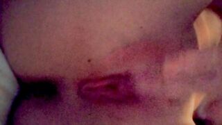 Petite blonde fingering her fresh pussy after shower in Paris hotel room