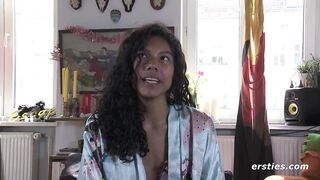 Ersties - Sexy Babe From Columbia Fills Her Pussy With a Dildo