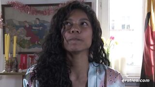 Ersties - Sexy Babe From Columbia Fills Her Pussy With a Dildo