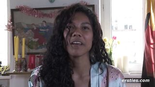 Ersties - Sexy Babe From Columbia Fills Her Pussy With a Dildo