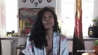 Ersties - Sexy Babe From Columbia Fills Her Pussy With a Dildo