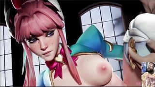 Cum Faced Benedikta Sucks Cock, Heart Juno Gets Her Cute Pussy Fucked, Bald Pussy Freja Standing Sex