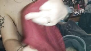 Morning blowjob cuming in wife's panties