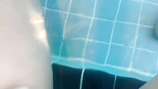 Flashing at swiming pool