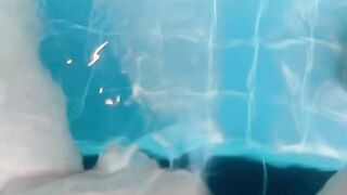 Flashing at swiming pool