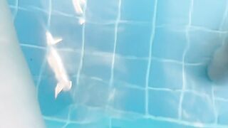 Flashing at swiming pool